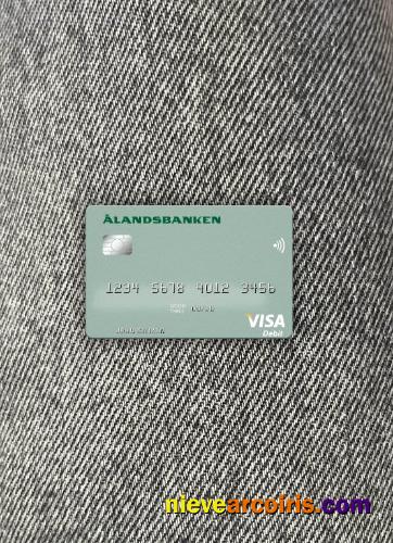 Finland Bank of Aland visa debit card photolook